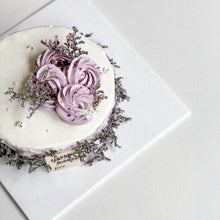Load image into Gallery viewer, Elegant bespoke cake by Kaki Desserts, featuring intricate floral designs and rich, layered frosting.