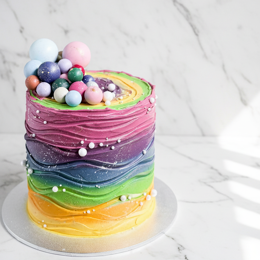 Rainbow Cake v1 – Marble